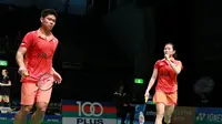 Ganda campuran Indonesia, Praveen Jordan/Debby Susanto, melaju ke perempat final Australia Terbuka Super Series 2016 seusai mengalahkan pasangan Singapura, Tee Yong Kai Terry/Tan Wei Han, 21-13, 22-20, Kamis (9/6/2016). (PBSI)