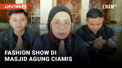 VIDEO: Fashion Show di Halaman Masjid Agung Ciamis, Kena Sanksi Ngaji 2 Minggu Sekali