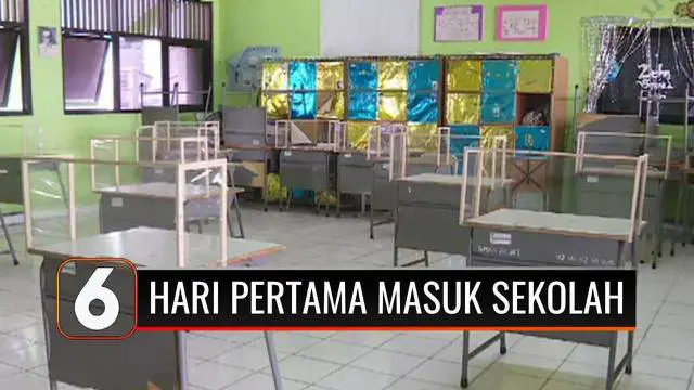 VIDEO: Intip Hari Pertama Pembelajaran Tatap Muka di Jakarta, Sekolah Tertib Prokes