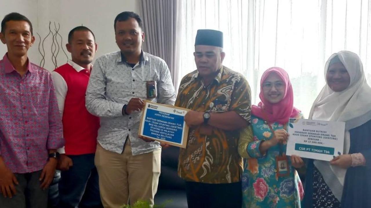 Rp27 Juta untuk Gizi Anak! PT Timah Salurkan Bantuan Nutrisi Cegah Stunting ke BKKBN Babel