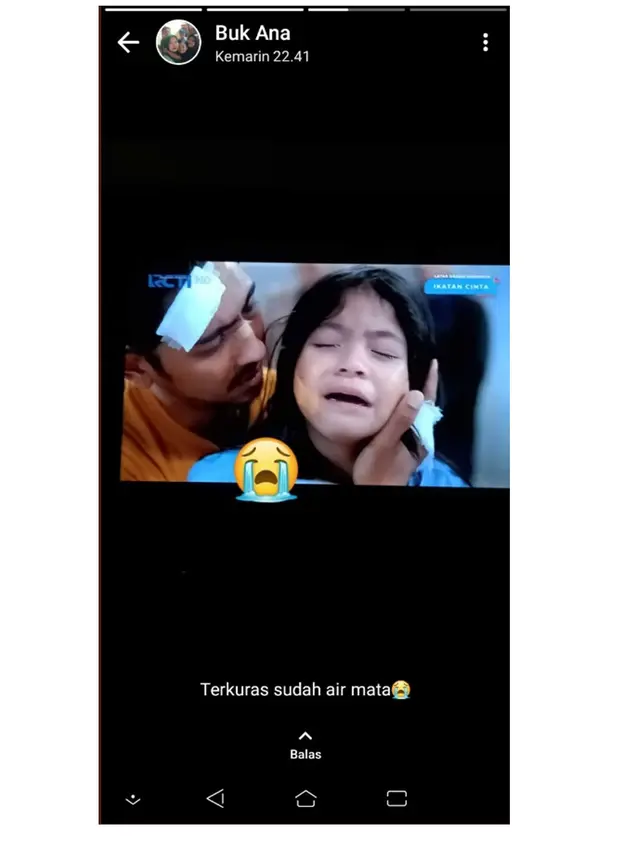 6 Status WA Emak-Emak Sedih Andin 'Ikatan Cinta' Meninggal, Bak Ditinggal Keluarga
