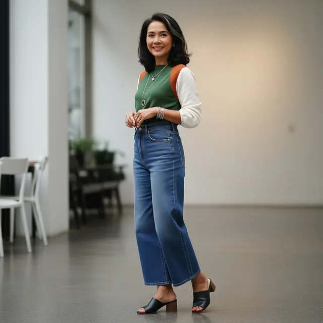 Model Celana Jeans untuk Wanita Usia 50 Tahunan
