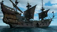 Kapal Queen Anne's Revenge milik bajak laut Blackbeard. (Sumber wikia.com)