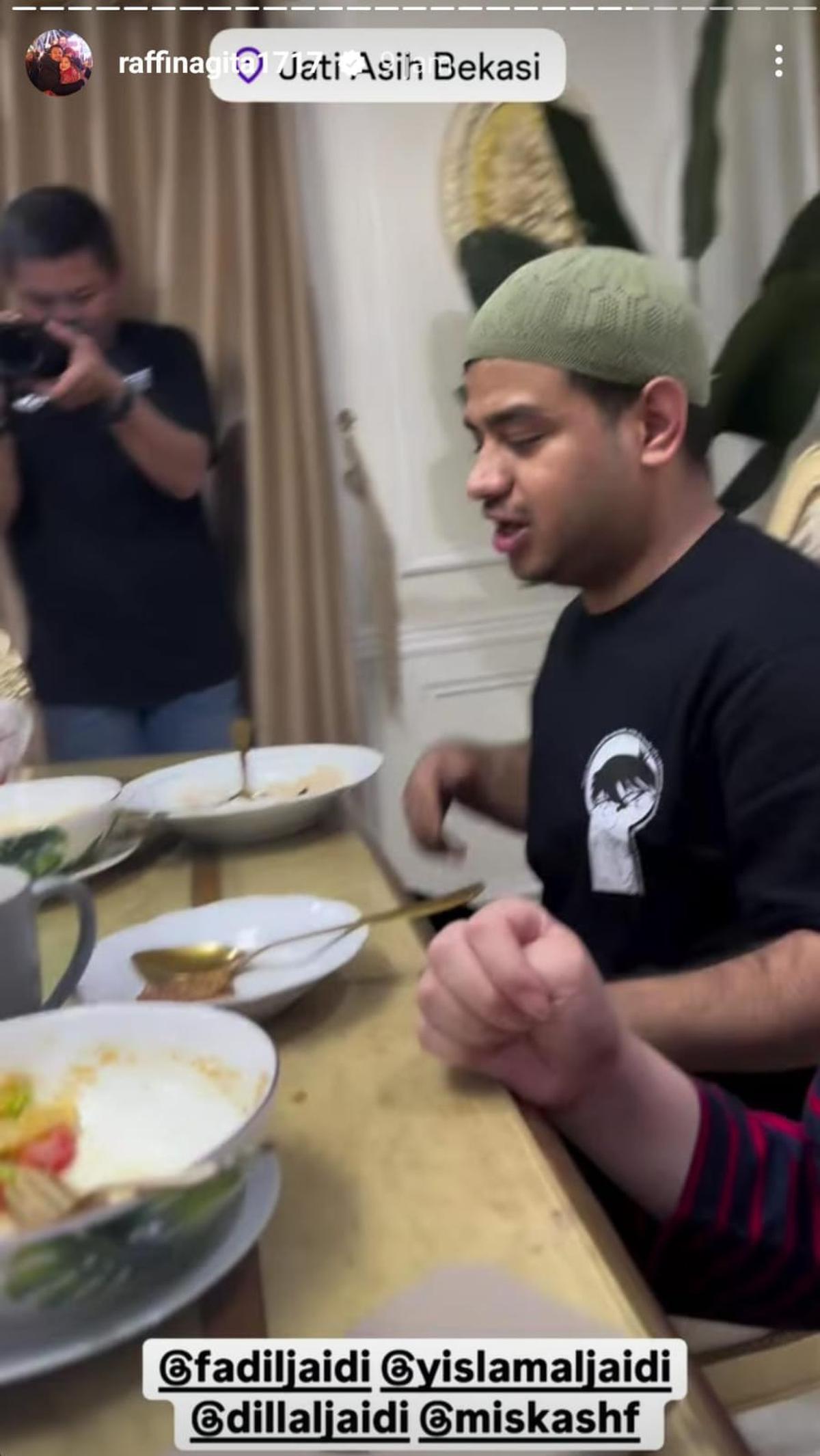 Momen Raffi Ahmad dan Nagita Slavina Ikut Sahur di Rumah Fadil Jaidi