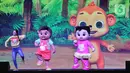Efek panggung yang spektakuler menambah keseruan pertunjukan CoComelon Sing-A-Long Live in Indonesia. (Liputan6.com/Angga Yuniar)