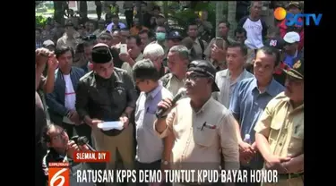 Lima hari usai pencoblosan, honor KPPS yang dijanjikan belum juga dibayarkan.