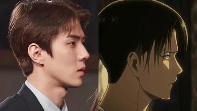 6 Cocoklogi Penampilan Sehun EXO Mirip Levi Ackerman dalam Anime Attack On Titan