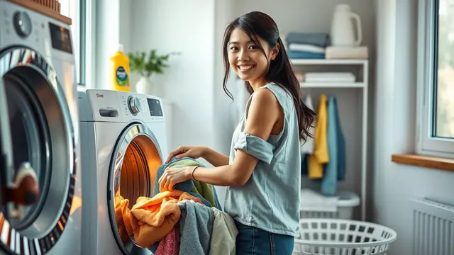 cara mencuci baju dengan mesin cuci