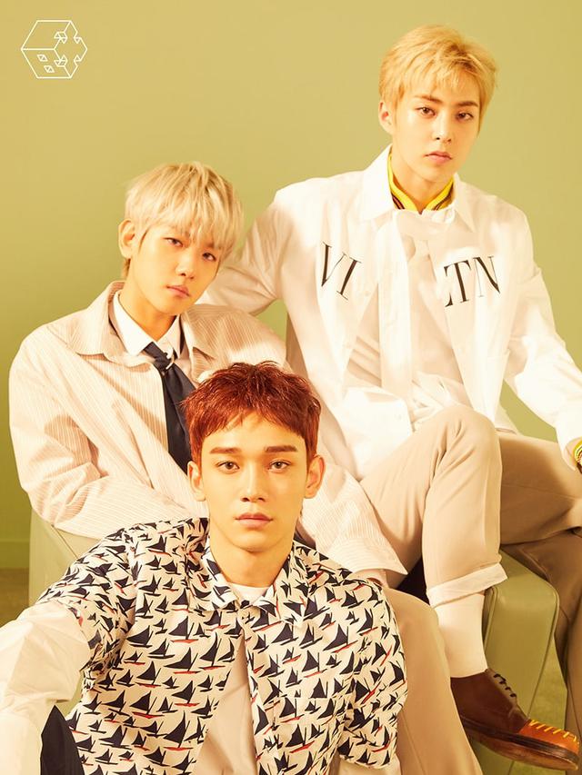 EXO CBX beranggotakan Baekhyun, Xiumin, dan Chen. (SM Entertainment via Soompi)