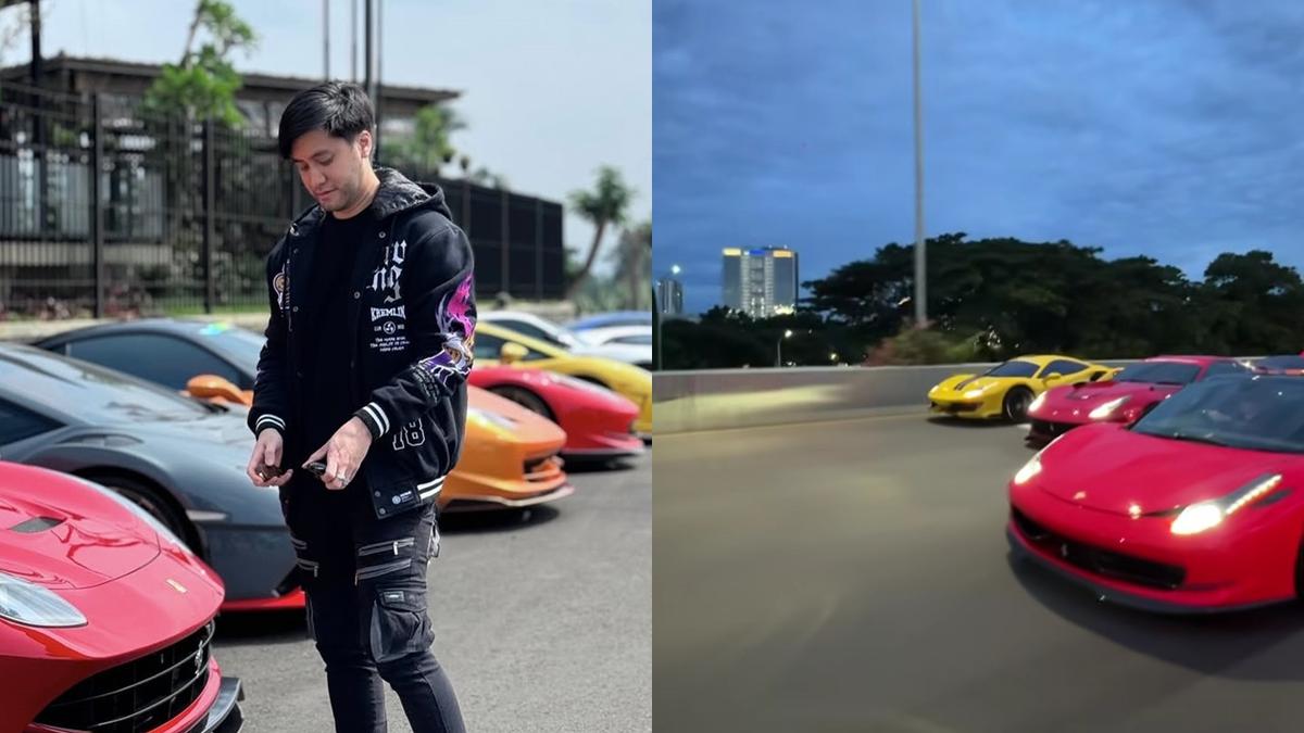 7 Momen Kevin Aprilio Kendarai Pakai Supercar, Beraksi di Jalanan Jakarta