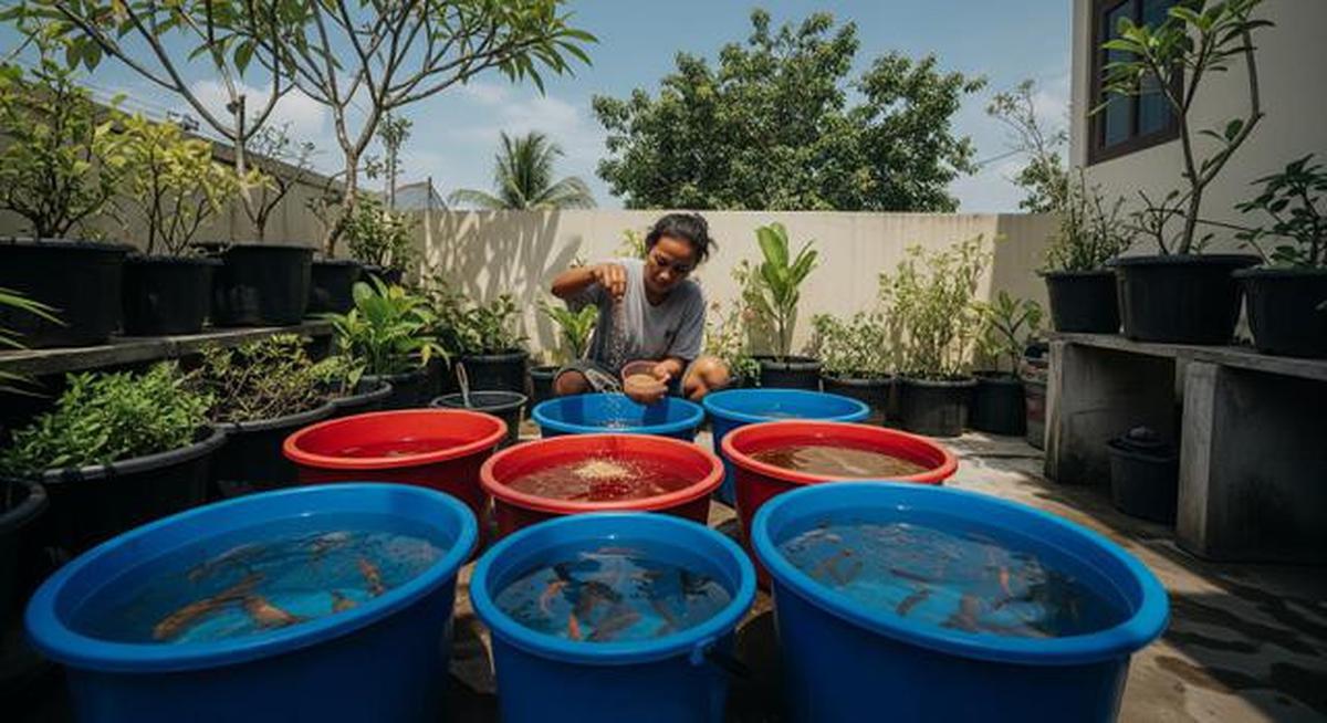 7 Cara Mudah Bikin Aquaponik di Rumah Pakai Ember untuk Pemula