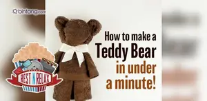 Cara Membuat Boneka Teddy Bear dalam Hitungan Menit