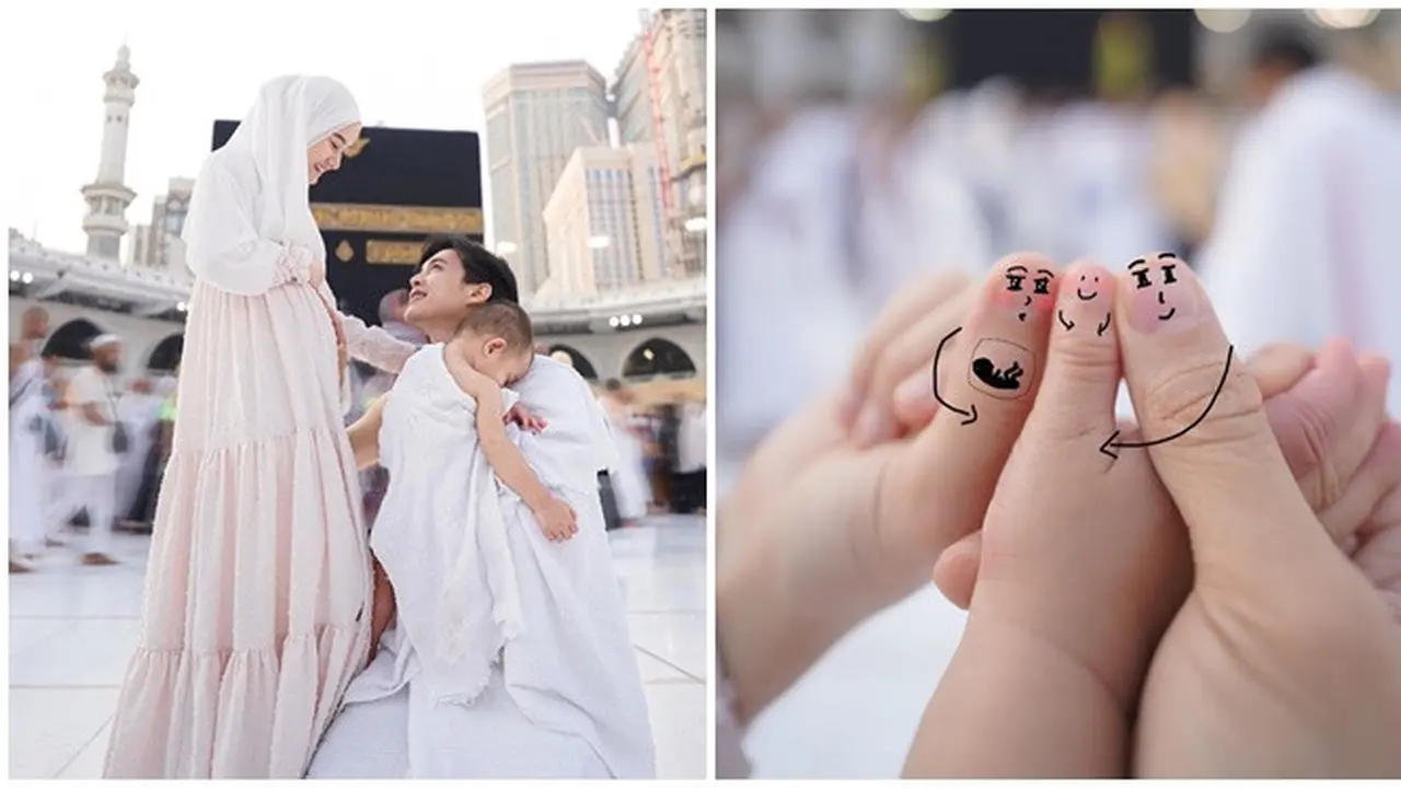 Benarkan Kabar Hamil, Ini 6 Potret Dinda Hauw Pamer Baby Bump di Tanah Suci