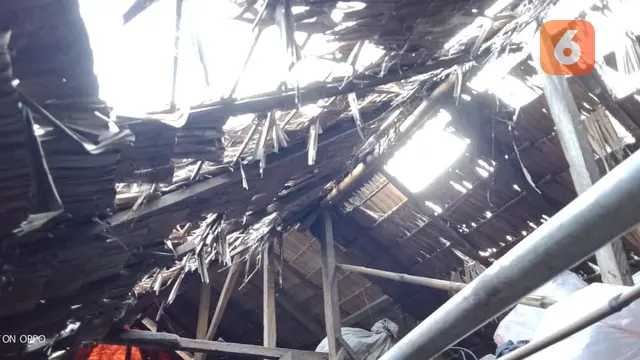 Kondisi rumah milik Inggo Tuluki warga Kabupaten Pohuwato, Gorontalo (Arfandi Ibrahim/Liputan6.com)