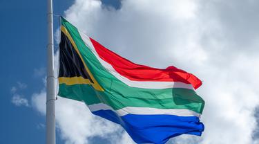 Ilustrasi bendera negara Afrika Selatan