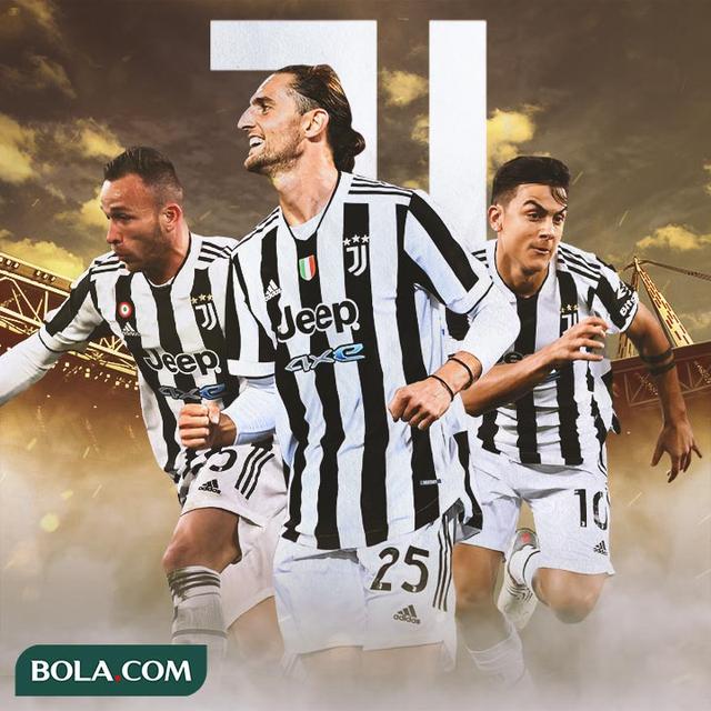 Juventus - Arthur Melo, Adrien Rabiot, Paulo Dybala
