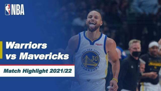Berita video highlight pertandingan gim ketiga final Wilayah Barat NBA. Golden State Warriors berhasil meraih kemenangan dalam laga yang berlangsung di kandang Dallas Maverick, Senin 23 Mei 2022.