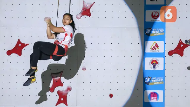Foto: Indonesia Berjaya di Kejuaraan Dunia Panjat Tebing 2023 Seri Jakarta, Raharjati Nursyamsa Catatkan Waktu Tercepat Nomor Putra