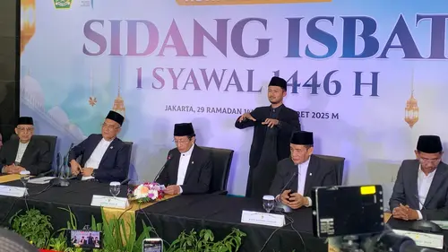 Kementerian Agama (Kemenag) melakukan sidang isbat.