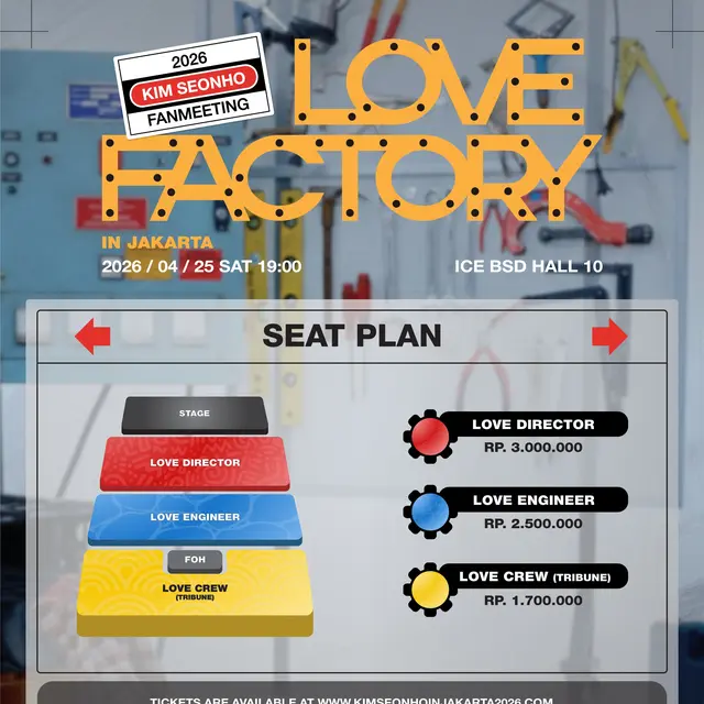 Fan meeting Kim Seon Ho yang bertajuk  Love Factory di Jakarta. (dok.  Three Mountains Ave.)
