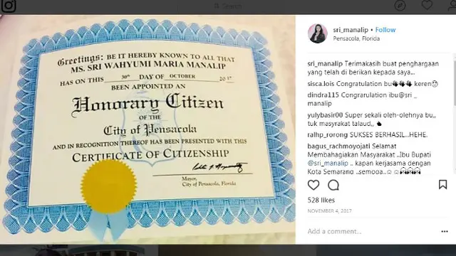 Bukti-Bukti Perjalanan Bupati Cantik Talaud ke Amerika Serikat