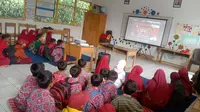 Kala Siswa SD di Gowa Diajari Tips Aman Bermedia Sosial