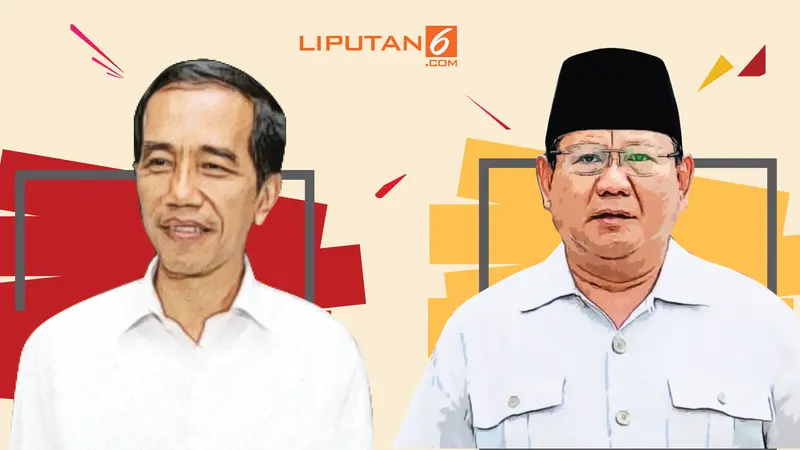 Banner Kala Jokowi & Prabowo Keceplosan