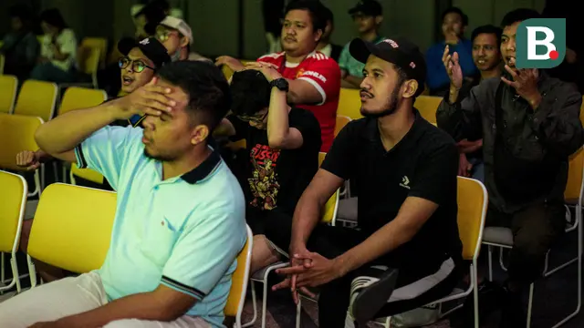 Foto: United Indonesia Jakarta Kecewa Berat usai MU Ditumbangkan Arsenal saat Roaring Night Liga Inggris