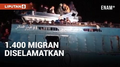 VIDEO: Italia Selamatkan Lebih dari 1.400 Migran di Laut Ionia