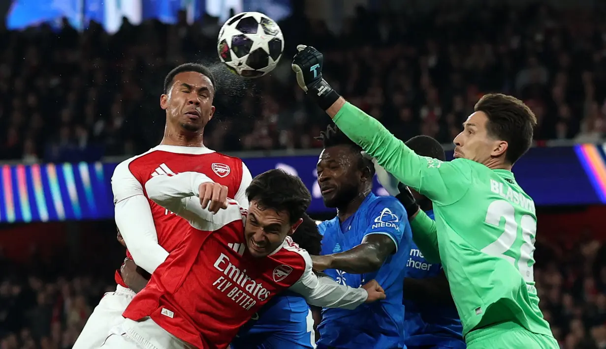 The Gunners yang bermain di hadapan publik Emirates memiliki modal yang cukup berharga melalui agregat imbang 1-1 pada leg pertama. (AP Photo/Ian Walton)
