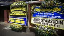 Duka cita disampaikan Menteri Hukum dan HAM, Amir Syamsudin, atas wafatnya Guru Besar Hukum Tata Negara UI Prof Harun Al Rasyid,  (13/8/2014). (Liputan6.com/Faizal Fanani)