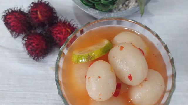 Resep asinan buah rambutan