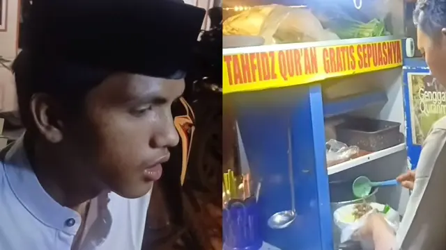Viral Penjual Mi Ayam Berikan Porsi Gratis Sepuasnya untuk Hafidz Quran. (Dok: https://vt.tiktok.com/ZSMCdfq6H/)