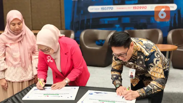 Mayapada Hospital Jakarta Selatan dan Lovepink berkolaborasi memperluas akses layanan kanker payudara bagi para pejuang dan penyintas, mulai dari skrining, diagnosis, terapi, hingga pemantauan. (Foto: Aditya Eka Prawira/Liputan6.com)