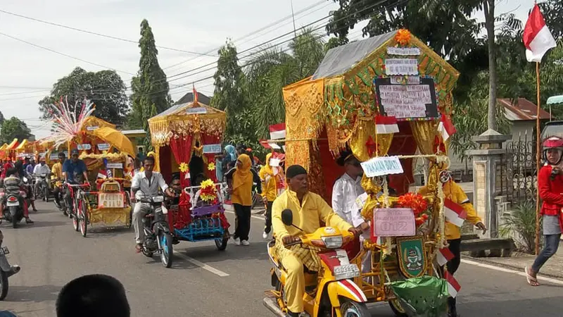 Pawai Karnaval HUT Kemerdekaan ala Rokan Hilir