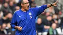 5. Maurizio Sarri - Kemampuan Sarii di kancah Serie A sudah terbukti usai membawa Napoli konsisten di papan atas. Sebelumnya, tim gurem Empoli sukses ia bawa promosi dari Serie B. (AFP/Ben Stansall)