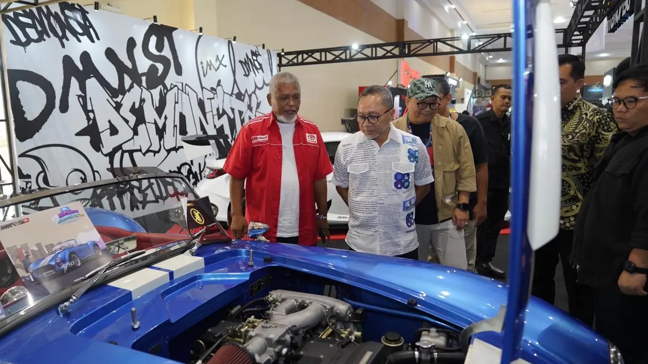 Menteri Perdagangan RI Zulkifli Hasan (Zulhas) menghadiri Pameran Modification Indonesia  (IMX 2023) di Jakarta Convention Center (JCC).