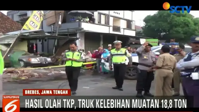 Ini Dugaan Penyebab Kecelakaan Maut Truk Bermuatan Gula di Brebes