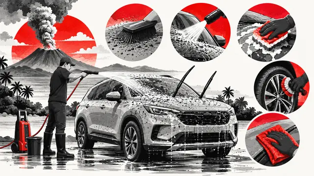 Infografis: Cara Bersihkan Mobil dari Abu Vulkanik Anak Krakatau