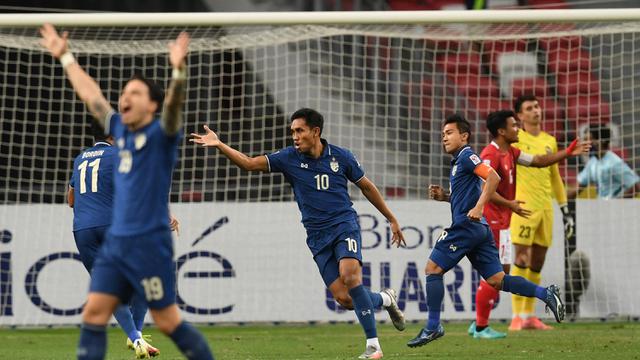 Foto: Kena Mental, Timnas Indonesia Langsung Tertekan dan Takluk 0-4 dari Thailand di Leg Pertama Final Piala AFF 2020