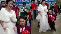 Gempar, Gadis Cantik Pilih Nikahi Pria Bertubuh Unik