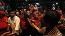 Jokowi mengatakan, kemenangan mutlak di Solo adalah wajib. Selain karena kampung halamannya, Jokowi juga sempat menjadi Wali Kota Solo dan kota ini adalah lumbung suara partai yang membesarkannya, PDI Perjuangan (Liputan6.com/Herman Zakharia).