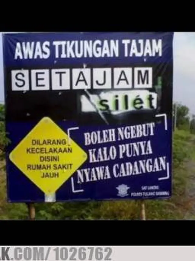 6 Tulisan Dilarang Kecelakaan Ini Nyeleneh Sekaligus Kocak