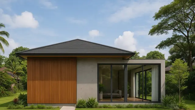 Model Rumah Tanpa Jendela Depan Tapi Tetap Terang/via AI