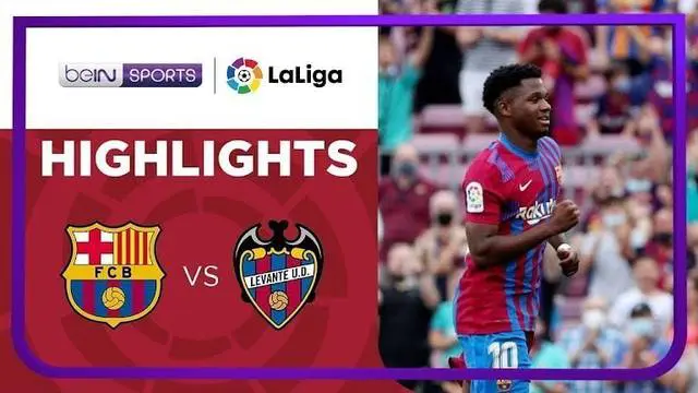 VIDEO Liga Spanyol: Ansu Fati Kembali Berlaga dan Cetak Gol, Barcelona Lumat Levante 3-0