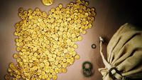 Koin emas yang dipamerkan di sebuah museum Manching, Jemarn, telah dicuri oleh penjahat terorganisir yang hanya butuh waktu 9 menit tanpa membunyikan alarm.(AP: Frank Maechler/dpa)