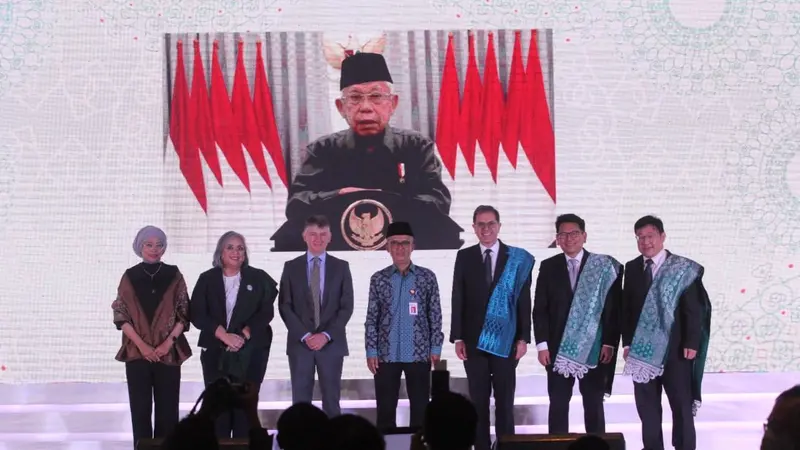 Peluncuran PT Prudential Sharia Life Assurance (Prudential Syariah) yang dihadiri oleh Wakil Presiden Republik Indonesia Ma’ruf Amin. (Dok Prudential)
