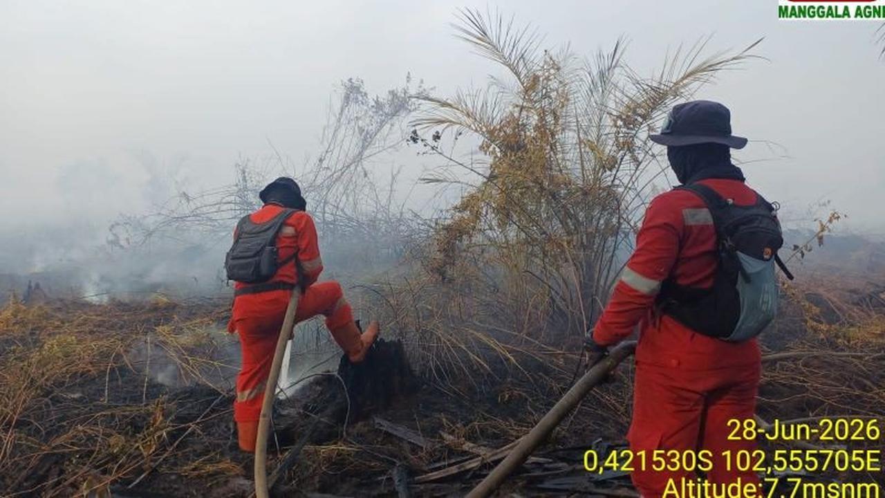 Manggala Agni Berhasil Padamkan Karhutla 5 Hektare di Inhu Riau
