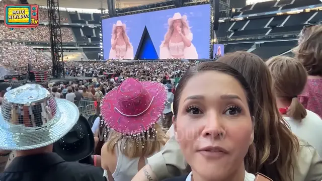 6 Potret Maia Estianty Nonton Konser Beyonce di Paris, Hadiah dari Irwan Mussry