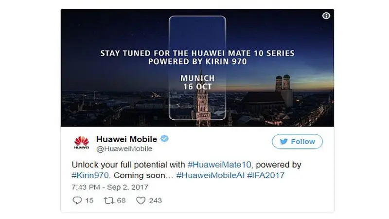 Teaser terbaru Huawei Mate 10